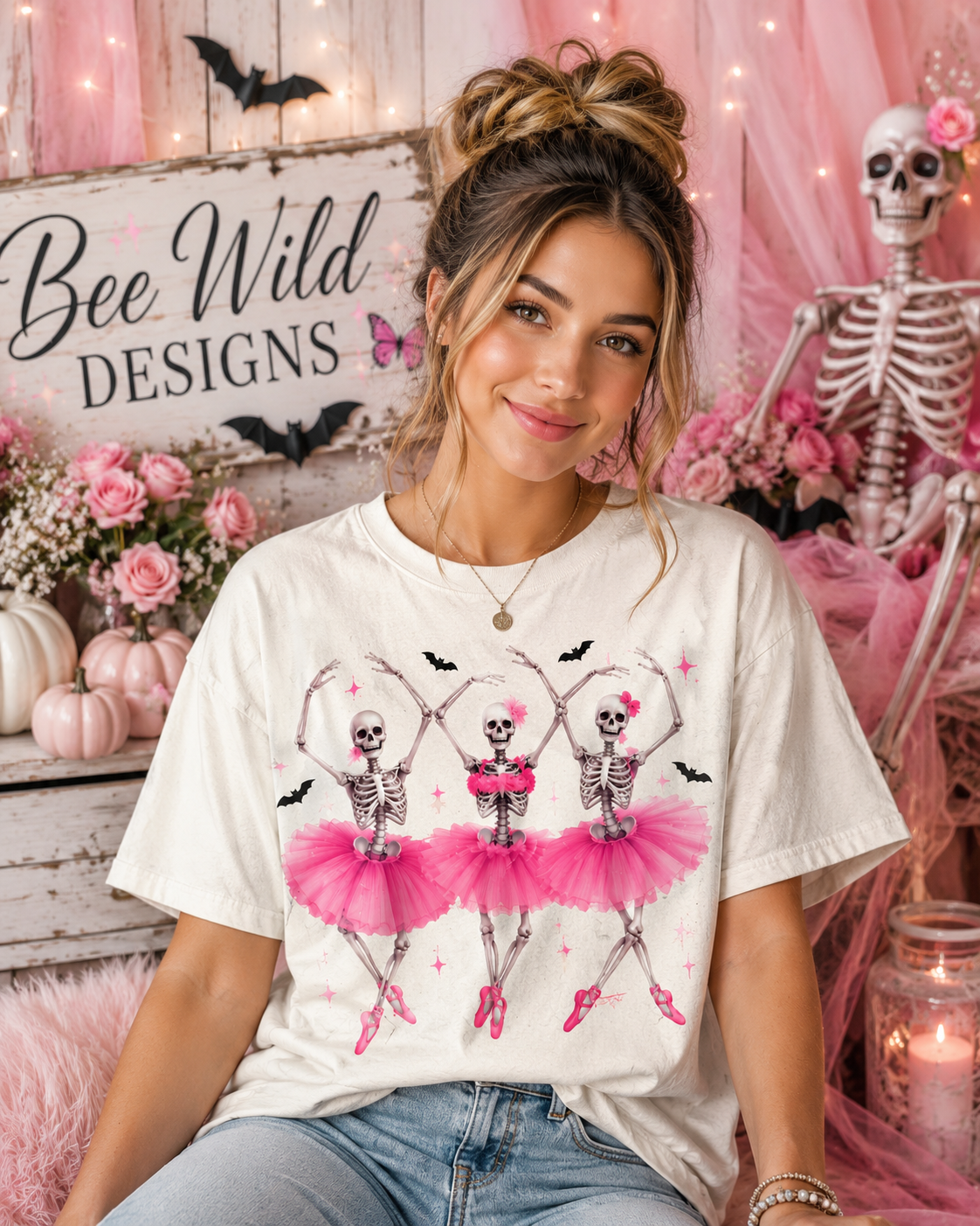 Dancing Skeleton Graphic Tee