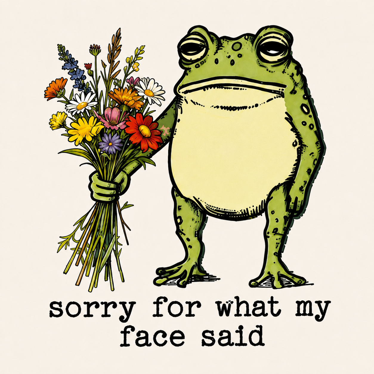 Sorry for what my face said