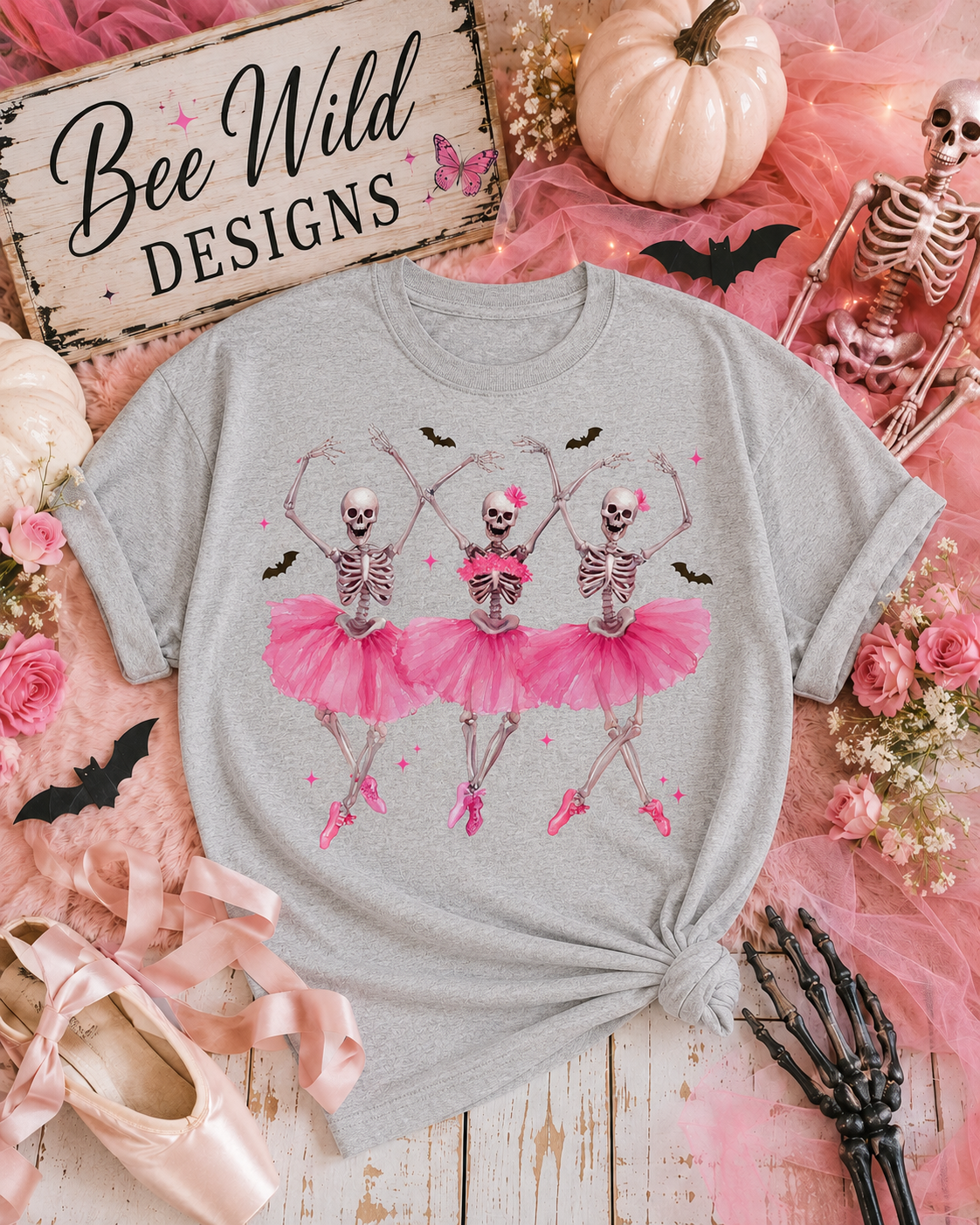Dancing Skeleton Graphic Tee