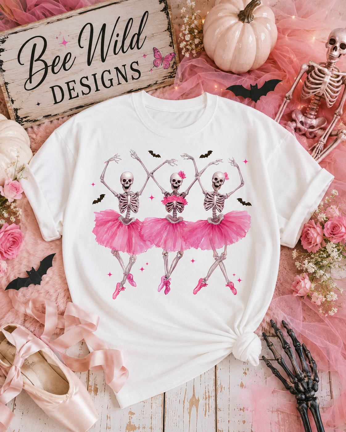 Dancing Skeleton Graphic Tee