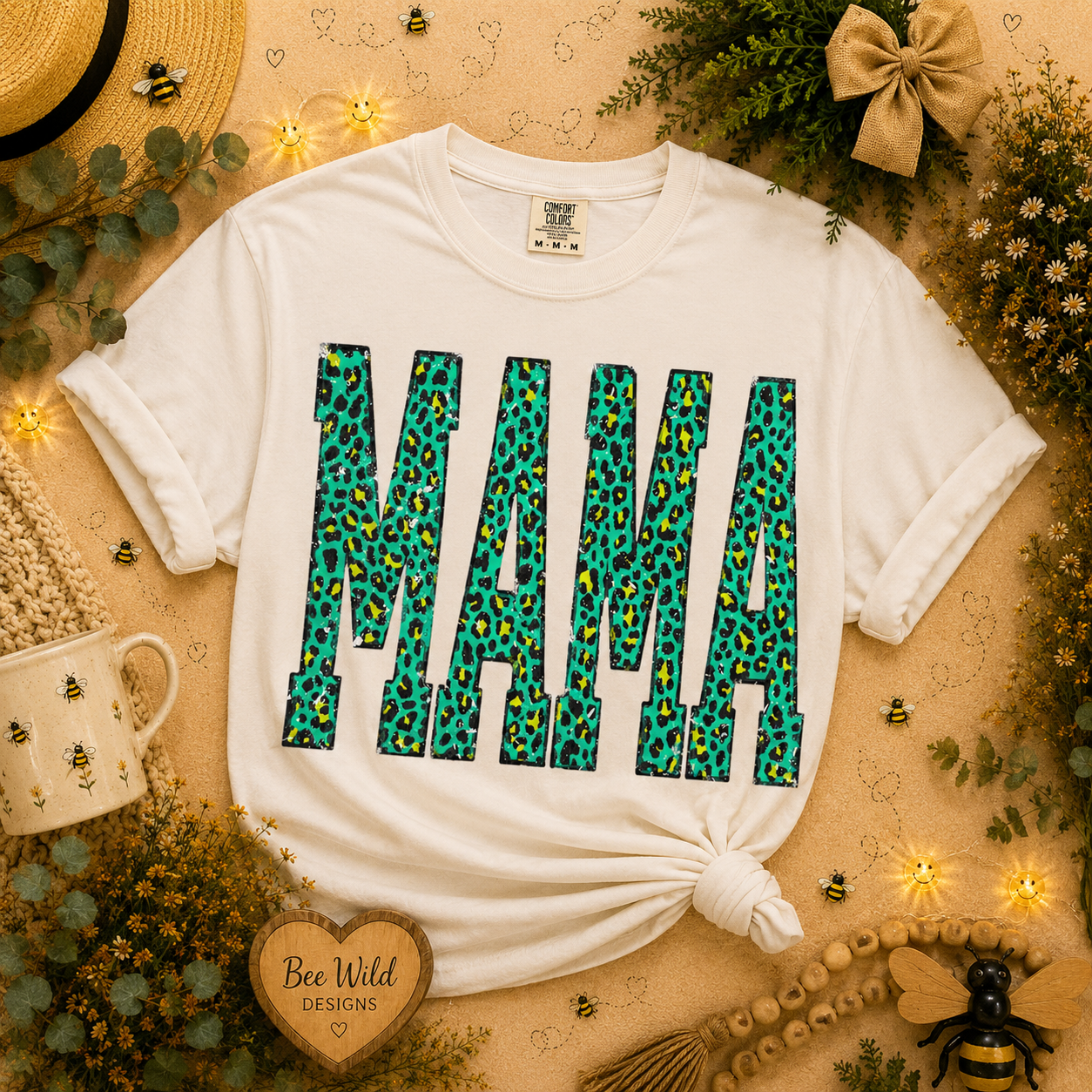 Teal Leopard MAMA