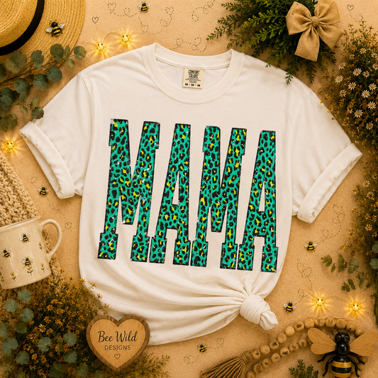 Teal Leopard MAMA