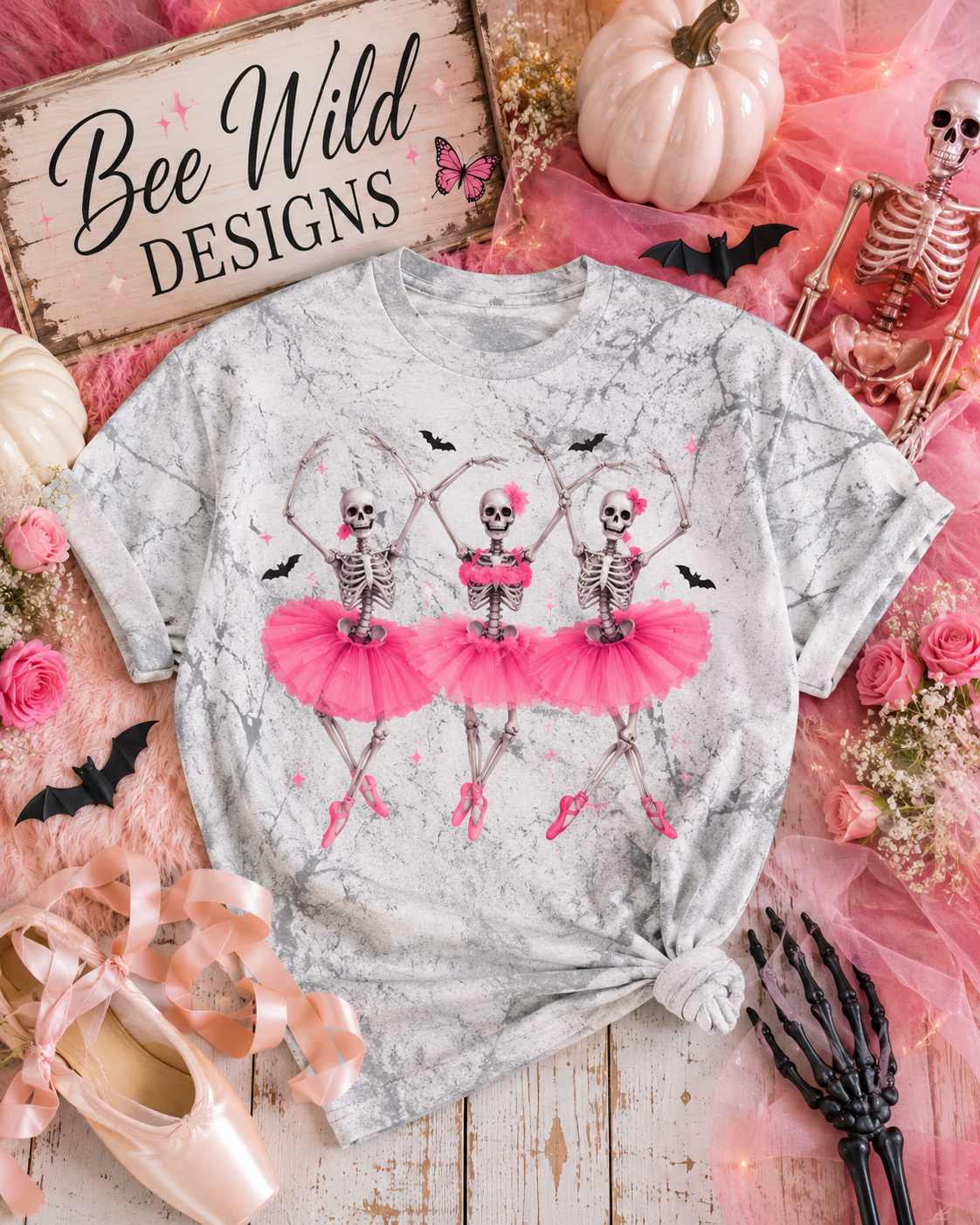 Dancing Skeleton Graphic Tee
