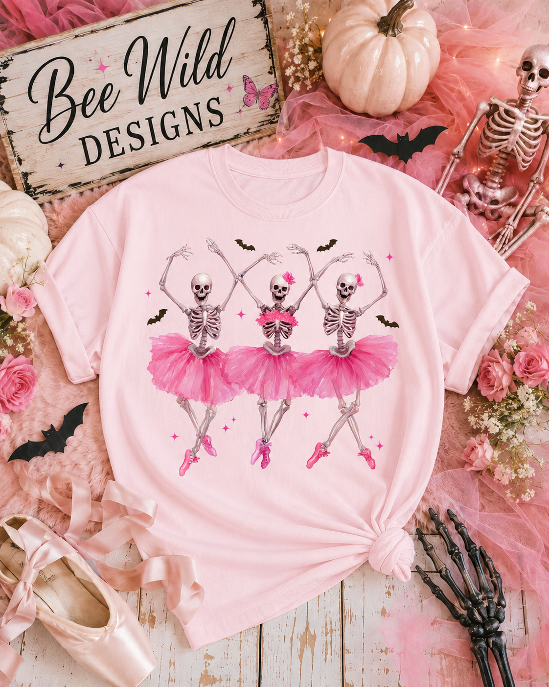 Dancing Skeleton Graphic Tee