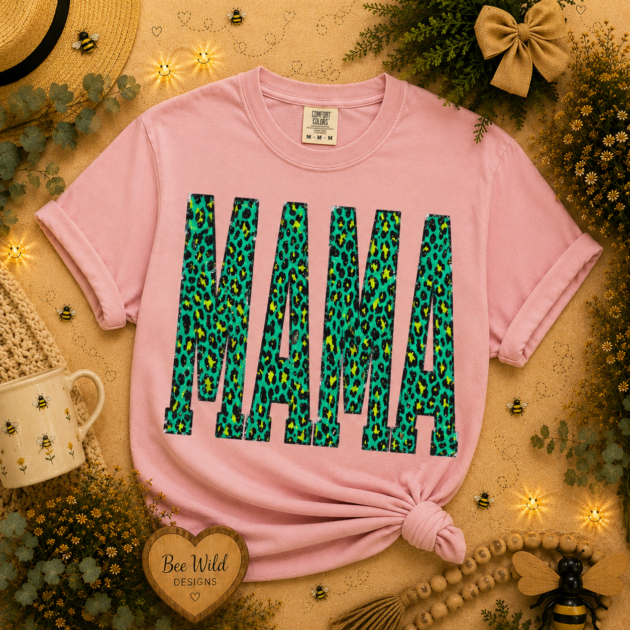 Teal Leopard MAMA